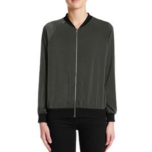 Like New! Olive Green Bomber Jacket